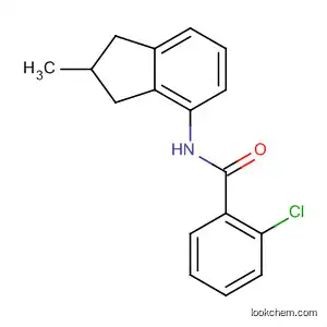 Molecular Structure of 88774-25-8 (Benzamide, 2-chloro-N-(2,3-dihydro-2-methyl-1H-inden-4-yl)-)