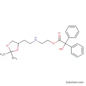 Molecular Structure of 88774-33-8 (Benzeneacetic acid, a-hydroxy-a-phenyl-,
2-[[(2,2-dimethyl-1,3-dioxolan-4-yl)methyl]methylamino]ethyl ester)