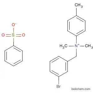 Molecular Structure of 88802-14-6 (Benzenemethanaminium, 3-bromo-N,N-dimethyl-N-(4-methylphenyl)-,
benzenesulfonate)