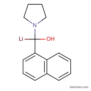 Molecular Structure of 88802-86-2 (1-Pyrrolidinemethanol, a-1-naphthalenyl-, lithium salt)
