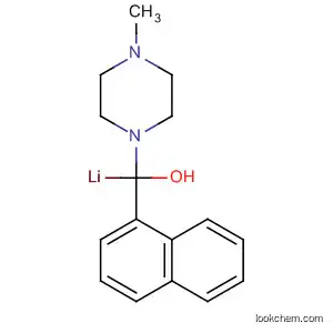 Molecular Structure of 88802-88-4 (1-Piperazinemethanol, 4-methyl-a-1-naphthalenyl-, lithium salt)