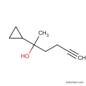 Molecular Structure of 88803-24-1 (Cyclopropanemethanol, a-3-butynyl-1-methyl-)