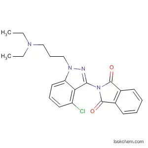 Molecular Structure of 88805-83-8 (1H-Isoindole-1,3(2H)-dione,
2-[4-chloro-1-[3-(diethylamino)propyl]-1H-indazol-3-yl]-)