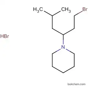 Molecular Structure of 88806-00-2 (Piperidine, 1-[1-(2-bromoethyl)-3-methylbutyl]-, hydrobromide)