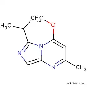 Molecular Structure of 88875-15-4 (Imidazo[1,5-a]pyrimidine, 4-methoxy-2-methyl-6-(1-methylethyl)-)