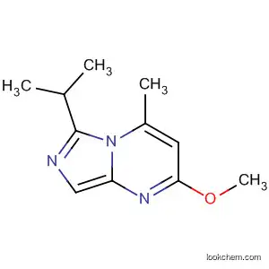 Molecular Structure of 88875-18-7 (Imidazo[1,5-a]pyrimidine, 2-methoxy-4-methyl-6-(1-methylethyl)-)