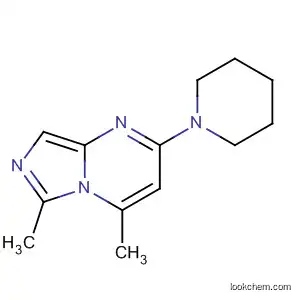 Molecular Structure of 88875-23-4 (Imidazo[1,5-a]pyrimidine, 4,6-dimethyl-2-(1-piperidinyl)-)