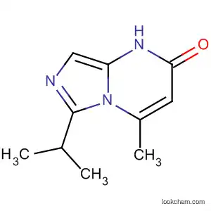 Molecular Structure of 88875-29-0 (Imidazo[1,5-a]pyrimidin-2(1H)-one, 4-methyl-6-(1-methylethyl)-)