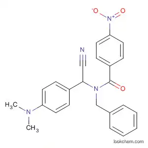 Molecular Structure of 88875-51-8 (Benzamide,
N-[cyano[4-(dimethylamino)phenyl]methyl]-4-nitro-N-(phenylmethyl)-)