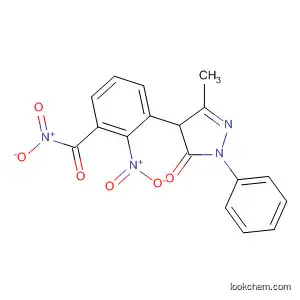 Molecular Structure of 88898-01-5 (3H-Pyrazol-3-one, 4-(dinitrobenzoyl)-2,4-dihydro-5-methyl-2-phenyl-)
