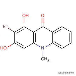 Molecular Structure of 88901-77-3 (9(10H)-Acridinone, 2-bromo-1,3-dihydroxy-10-methyl-)