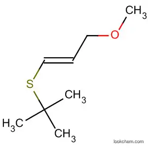 Molecular Structure of 88909-29-9 (1-Propene, 1-[(1,1-dimethylethyl)thio]-3-methoxy-, (E)-)