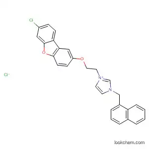 Molecular Structure of 88910-39-8 (1H-Imidazolium,
1-[2-[(7-chloro-2-dibenzofuranyl)oxy]ethyl]-3-(1-naphthalenylmethyl)-,
chloride)