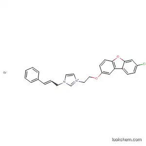 Molecular Structure of 88910-70-7 (1H-Imidazolium,
1-[2-[(7-chloro-2-dibenzofuranyl)oxy]ethyl]-3-(3-phenyl-2-propenyl)-,
bromide)