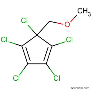 Molecular Structure of 88910-92-3 (1,3-Cyclopentadiene, 1,2,3,4,5-pentachloro-5-(methoxymethyl)-)