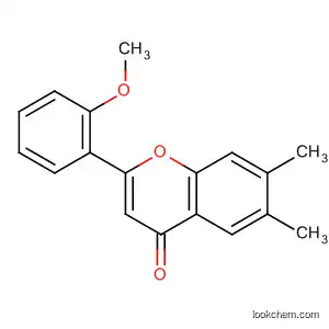 Molecular Structure of 88952-94-7 (4H-1-Benzopyran-4-one, 2-(2-methoxyphenyl)-6,7-dimethyl-)