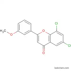 Molecular Structure of 88952-98-1 (4H-1-Benzopyran-4-one, 6,8-dichloro-2-(3-methoxyphenyl)-)
