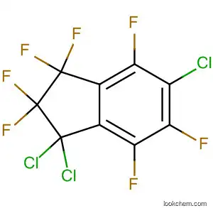 Molecular Structure of 88953-10-0 (1H-Indene, 1,1,5-trichloro-2,2,3,3,4,6,7-heptafluoro-2,3-dihydro-)