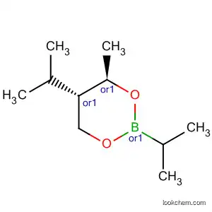 Molecular Structure of 88953-84-8 (1,3,2-Dioxaborinane, 4-methyl-2,5-bis(1-methylethyl)-, trans-)