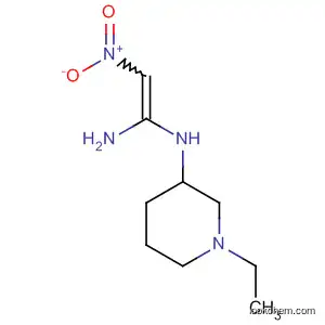 Molecular Structure of 88954-33-0 (1,1-Ethenediamine, N-(1-ethyl-3-piperidinyl)-2-nitro-)