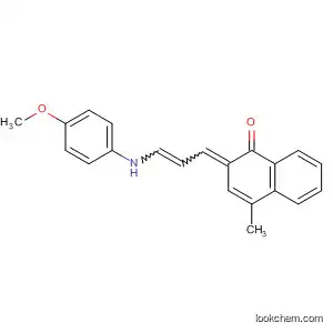 Molecular Structure of 88988-95-8 (1(2H)-Naphthalenone,
2-[3-[(4-methoxyphenyl)amino]-2-propenylidene]-4-methyl-)