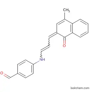 Molecular Structure of 88989-04-2 (Benzaldehyde,
4-[[3-(4-methyl-1-oxo-2(1H)-naphthalenylidene)-1-propenyl]amino]-)