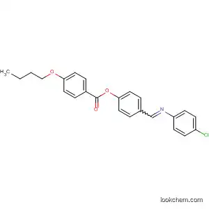 Molecular Structure of 89023-15-4 (Benzoic acid, 4-butoxy-, 4-[[(4-chlorophenyl)imino]methyl]phenyl ester)