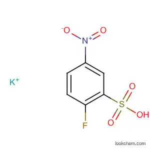 Molecular Structure of 89023-47-2 (Benzenesulfonic acid, 2-fluoro-5-nitro-, potassium salt)
