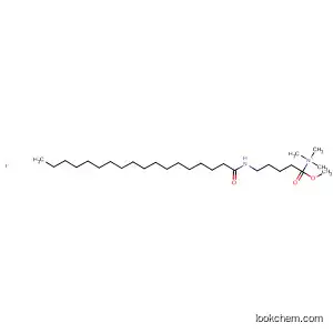 Molecular Structure of 89025-11-6 (2-Pentanaminium,
1-methoxy-N,N,N-trimethyl-1-oxo-5-[(1-oxooctadecyl)amino]-, iodide)