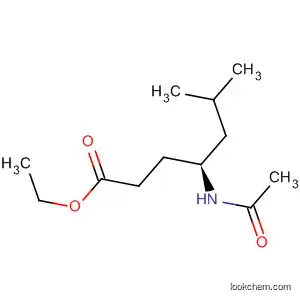Molecular Structure of 89025-17-2 (Heptanoic acid, 4-(acetylamino)-6-methyl-, ethyl ester, (S)-)