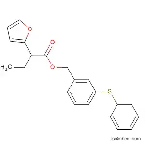 Molecular Structure of 89026-04-0 (2-Furanacetic acid, a-ethyl-, [3-(phenylthio)phenyl]methyl ester)