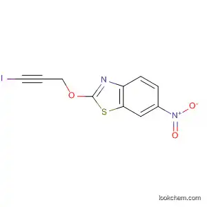Molecular Structure of 89030-21-7 (Benzothiazole, 2-[(3-iodo-2-propynyl)oxy]-6-nitro-)
