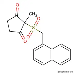 Molecular Structure of 89030-47-7 (1,3-Cyclopentanedione, 2-methyl-2-[(1-naphthalenylmethyl)sulfonyl]-)