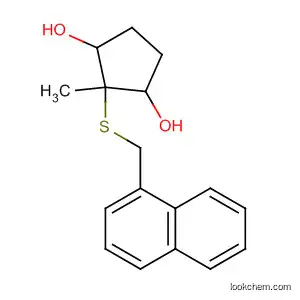 Molecular Structure of 89030-48-8 (1,3-Cyclopentanediol, 2-methyl-2-[(1-naphthalenylmethyl)thio]-)