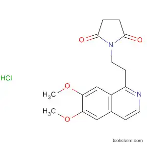 Molecular Structure of 89042-69-3 (2,5-Pyrrolidinedione, 1-[2-(6,7-dimethoxy-1-isoquinolinyl)ethyl]-,
monohydrochloride)