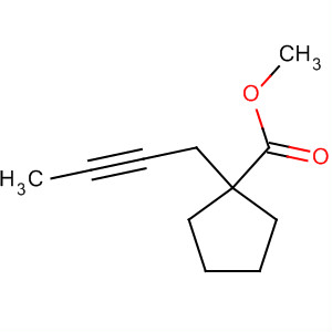 Cyclopentanecarboxylic acid, 1-(2-butynyl)-, methyl ester