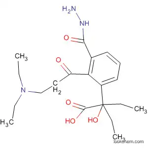 Molecular Structure of 89057-66-9 (Butanoic acid, 2-ethyl-2-hydroxy-,
2-[3-(diethylamino)-1-oxopropyl]-2-phenylhydrazide)