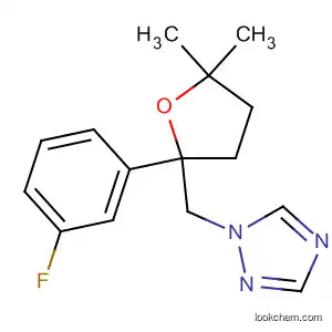 Molecular Structure of 89057-85-2 (1H-1,2,4-Triazole,
1-[[2-(3-fluorophenyl)tetrahydro-5,5-dimethyl-2-furanyl]methyl]-)