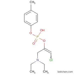 Molecular Structure of 89094-93-9 (Phosphoric acid, mono[2-chloro-1-[(diethylamino)methyl]ethenyl]
mono(4-methylphenyl) ester)