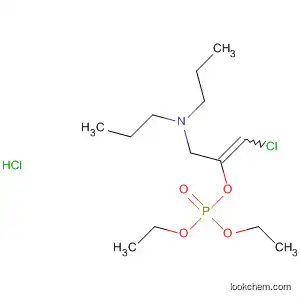 Molecular Structure of 89095-06-7 (Phosphoric acid, 2-chloro-1-[(dipropylamino)methyl]ethenyl diethyl
ester, hydrochloride)