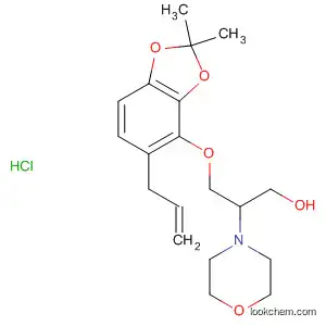 Molecular Structure of 89097-22-3 (4-Morpholineethanol,
a-[[[2,2-dimethyl-5-(2-propenyl)-1,3-benzodioxol-4-yl]oxy]methyl]-,
hydrochloride)