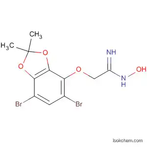 Molecular Structure of 89097-29-0 (Ethanimidamide,
2-[(5,7-dibromo-2,2-dimethyl-1,3-benzodioxol-4-yl)oxy]-N-hydroxy-)