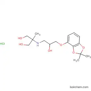 Molecular Structure of 89097-33-6 (1,3-Propanediol,
2-[[3-[(2,2-dimethyl-1,3-benzodioxol-4-yl)oxy]-2-hydroxypropyl]amino]-2-
methyl-, hydrochloride)