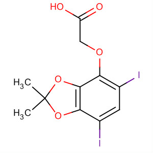 Acetic acid, [(5,7-diiodo-2,2-dimethyl-1,3-benzodioxol-4-yl)oxy]-