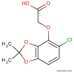 Molecular Structure of 89097-41-6 (Acetic acid, [(5-chloro-2,2-dimethyl-1,3-benzodioxol-4-yl)oxy]-)