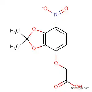 Molecular Structure of 89097-43-8 (Acetic acid, [(2,2-dimethyl-7-nitro-1,3-benzodioxol-4-yl)oxy]-)