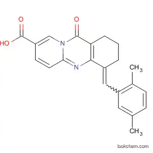 Molecular Structure of 89098-47-5 (1H-Pyrido[2,1-b]quinazoline-8-carboxylic acid,
4-[(2,5-dimethylphenyl)methylene]-2,3,4,11-tetrahydro-11-oxo-)