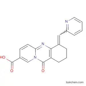 Molecular Structure of 89098-87-3 (1H-Pyrido[2,1-b]quinazoline-8-carboxylic acid,
2,3,4,11-tetrahydro-11-oxo-4-(2-pyridinylmethylene)-)