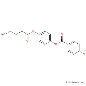 Molecular Structure of 89100-54-9 (Benzoic acid, 4-fluoro-, 4-[(1-oxopentyl)oxy]phenyl ester)