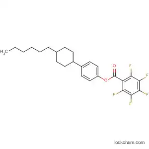 Molecular Structure of 89100-76-5 (Benzoic acid, pentafluoro-, 4-(4-hexylcyclohexyl)phenyl ester, trans-)
